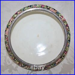 Very Rare Antique Early Paragon Beautiful Art Deco Colourful Chintz 8 1/2 Bowl