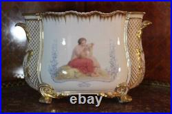 Very Rare & Beautiful Pair Of Sevres Jardinieres 19th Century