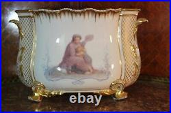 Very Rare & Beautiful Pair Of Sevres Jardinieres 19th Century