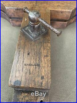 Very Rare Beautifully Made Antique Saw Vice / Vise