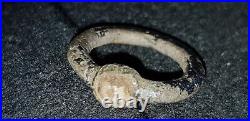 Very Rare tiny Roman bronze ring beautiful artifact Please read description L427