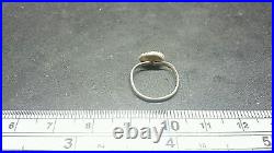 Very rare & Stunningly beautiful Roman Silver tiny ring with white stone unique