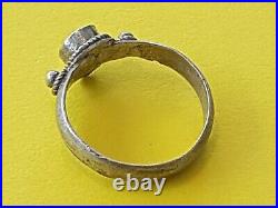 Very rare and beautiful Roman ladies silver ring. Please read description. L163