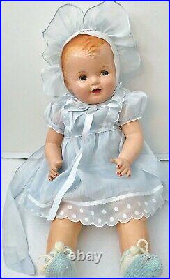 Vintage 1930's Ideal Cuddles BIG Rare 27 Sally-kins happy Beautiful Baby Doll