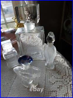 Vintage HUGE French Faberge Perfume Bottle & other BEAUTIES! RARE Bacarrat Crstl