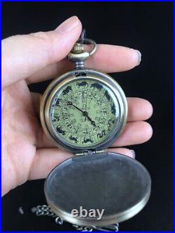 Vintage Orginal Rare Beauty Pocket Watch Handmade ancient Pure Copper Mechanical