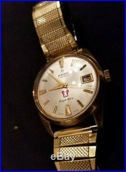 Vintage Rado 17 Jewels Purple Horse Wristwatch Swiss Made Rare Beautiful Watch