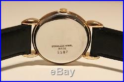 Vintage Ww2 Era Rare Beautiful Swiss Gold Plated Men's Mechanical Watch Orfina