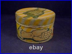 Vintage antique rare french tin box advertising hand cream spido beautiful 1920s