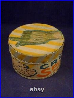 Vintage antique rare french tin box advertising hand cream spido beautiful 1920s