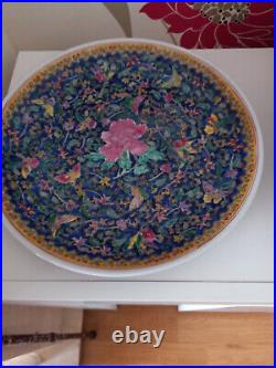 Vintage beautiful chinese porcelain rare large dish very good condition
