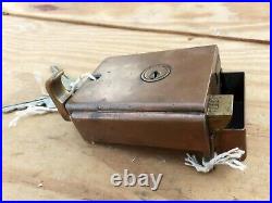 Vintage old Antique Retro copper effect Rim lock extremely rare beautiful item