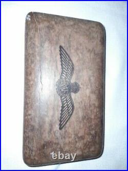 WW2 RAF pilots commander wooden box, BEAUTIFUL VERY RARE HOT