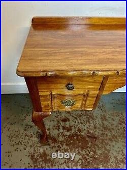 Walnut Writing Desk on Cabriole Legs. C1960. Rare & Beautiful