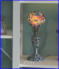 WoW Antique MILLEFIORI Murano Glass WORKING LAMP RaRe BEAUTIFUL 1920's 30's