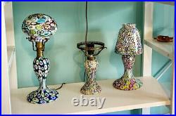 WoW Antique MILLEFIORI Murano Glass WORKING LAMP RaRe BEAUTIFUL 1920's 30's